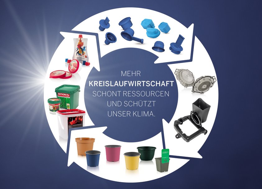 Geschlossener Materialkreislauf mit technischem Kunststoffbauteil realisiert: Nachhaltige Waschkappe von Pöppelmann K-TECH®